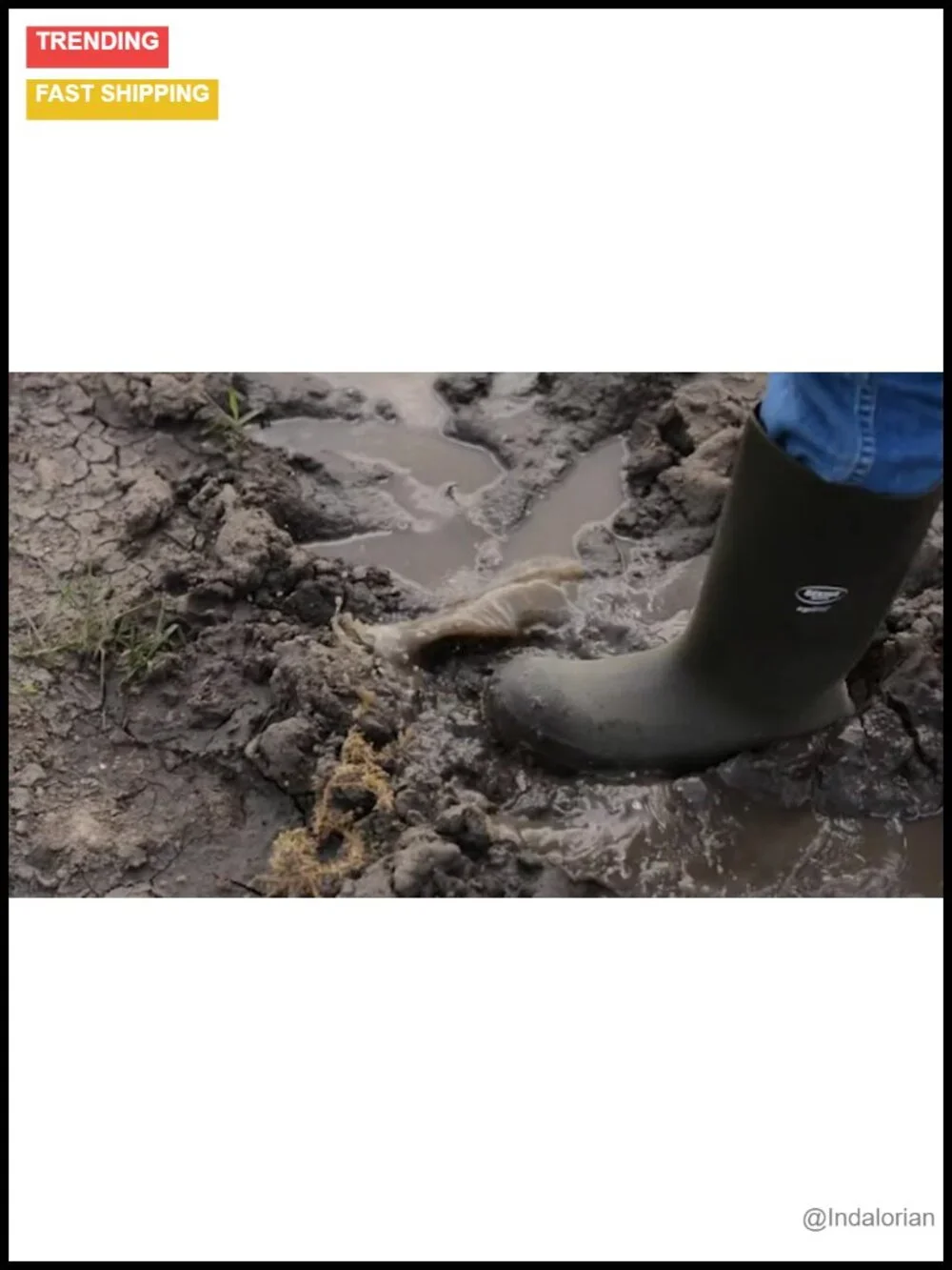 Waterproof Steel Toe Slip-On Work Boots Thermal Insulated Synthetic Rubber
